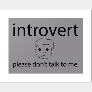 Introvert Posters and Art